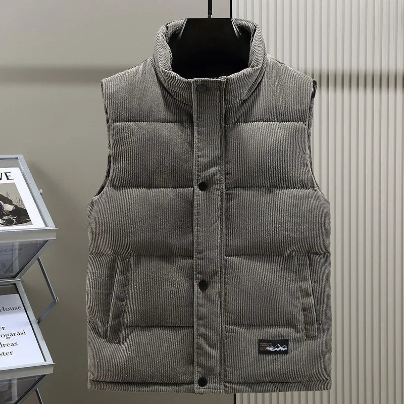 Gilet en coton velours côtelé