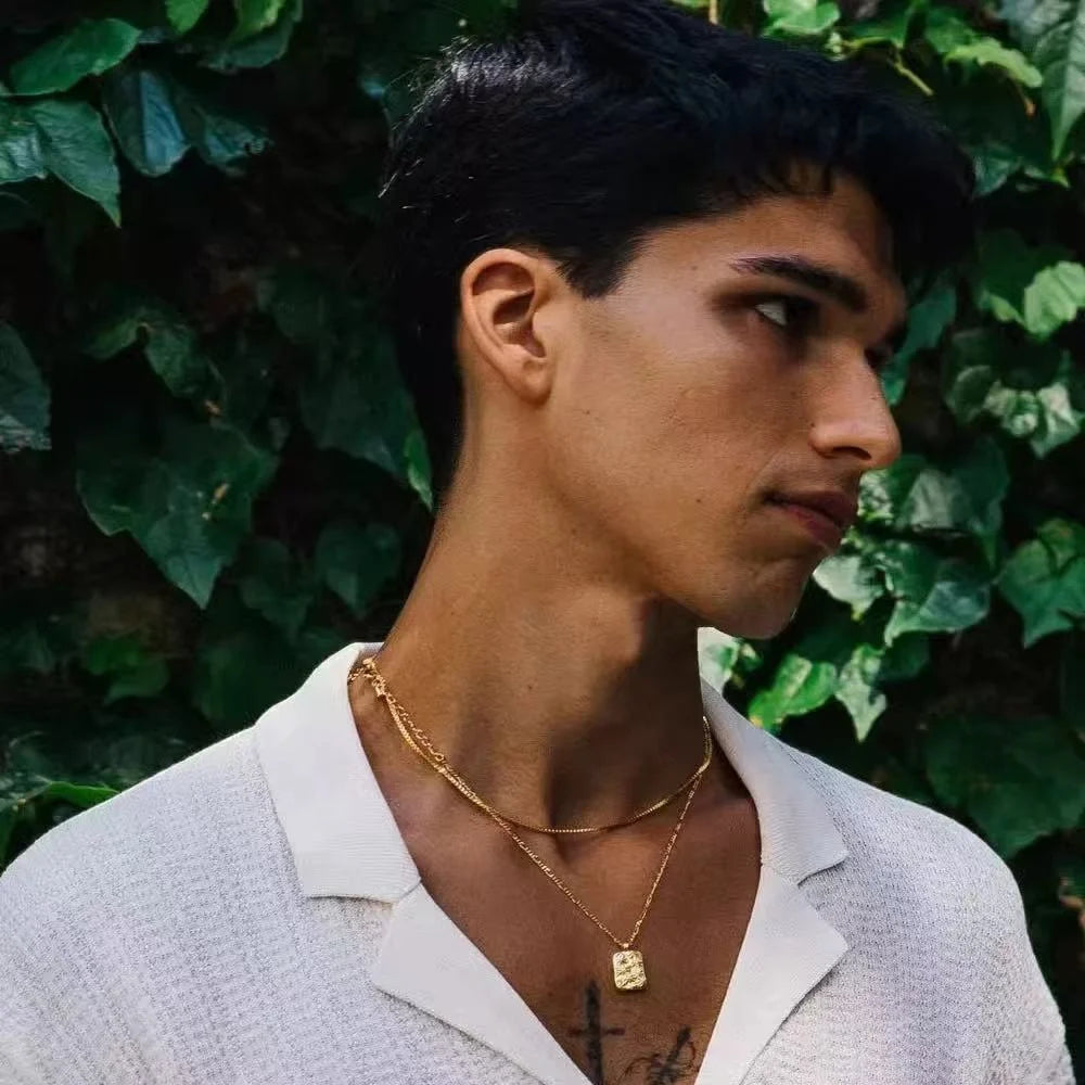 Collier chaîne en acier inoxydable