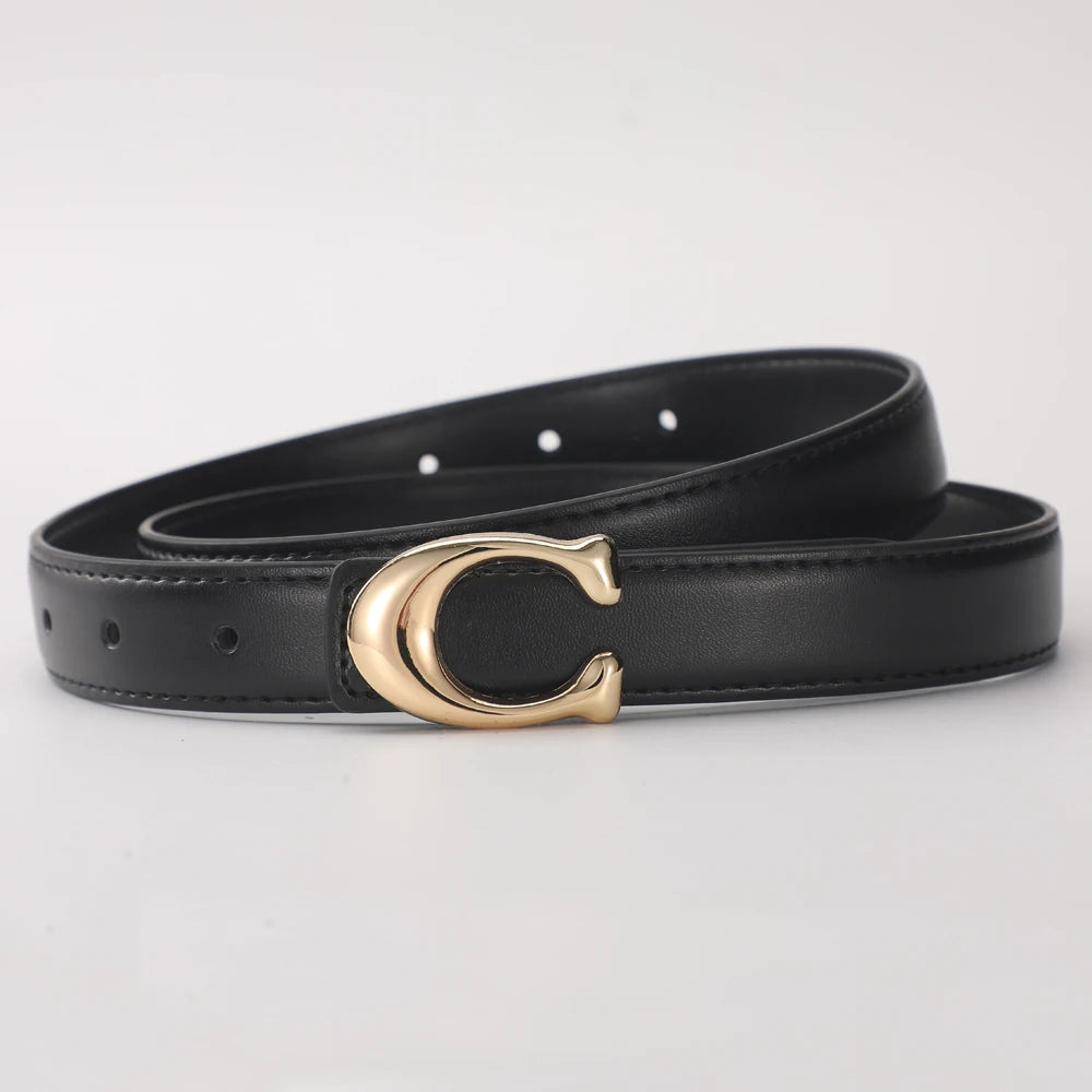 Ceinture à boucle lisse de type C