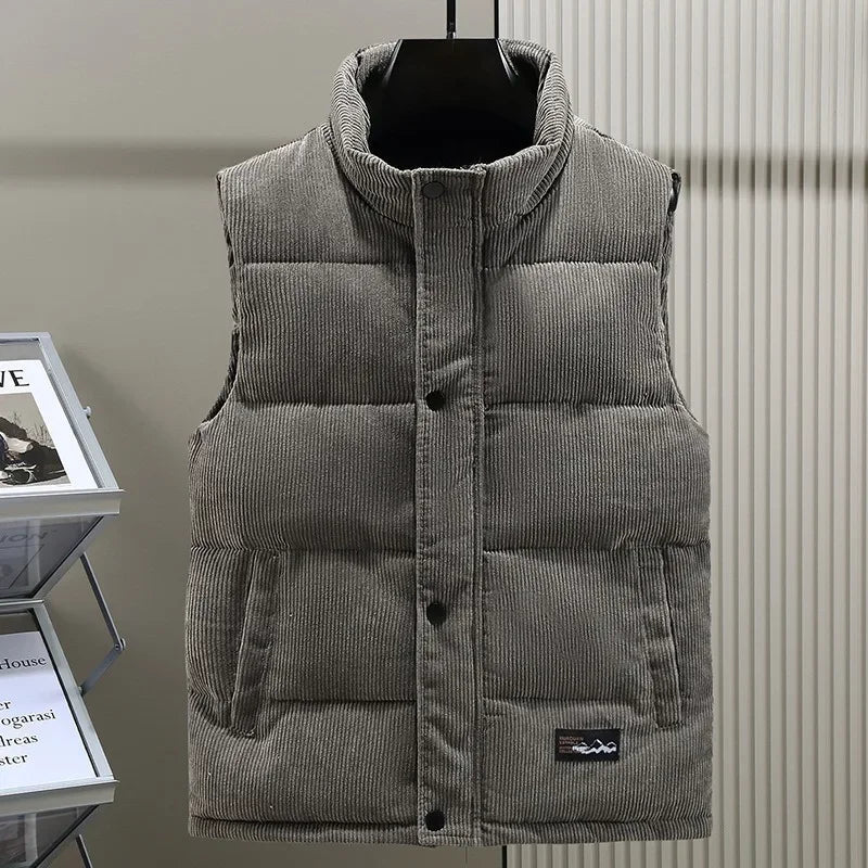 Gilet en coton velours côtelé