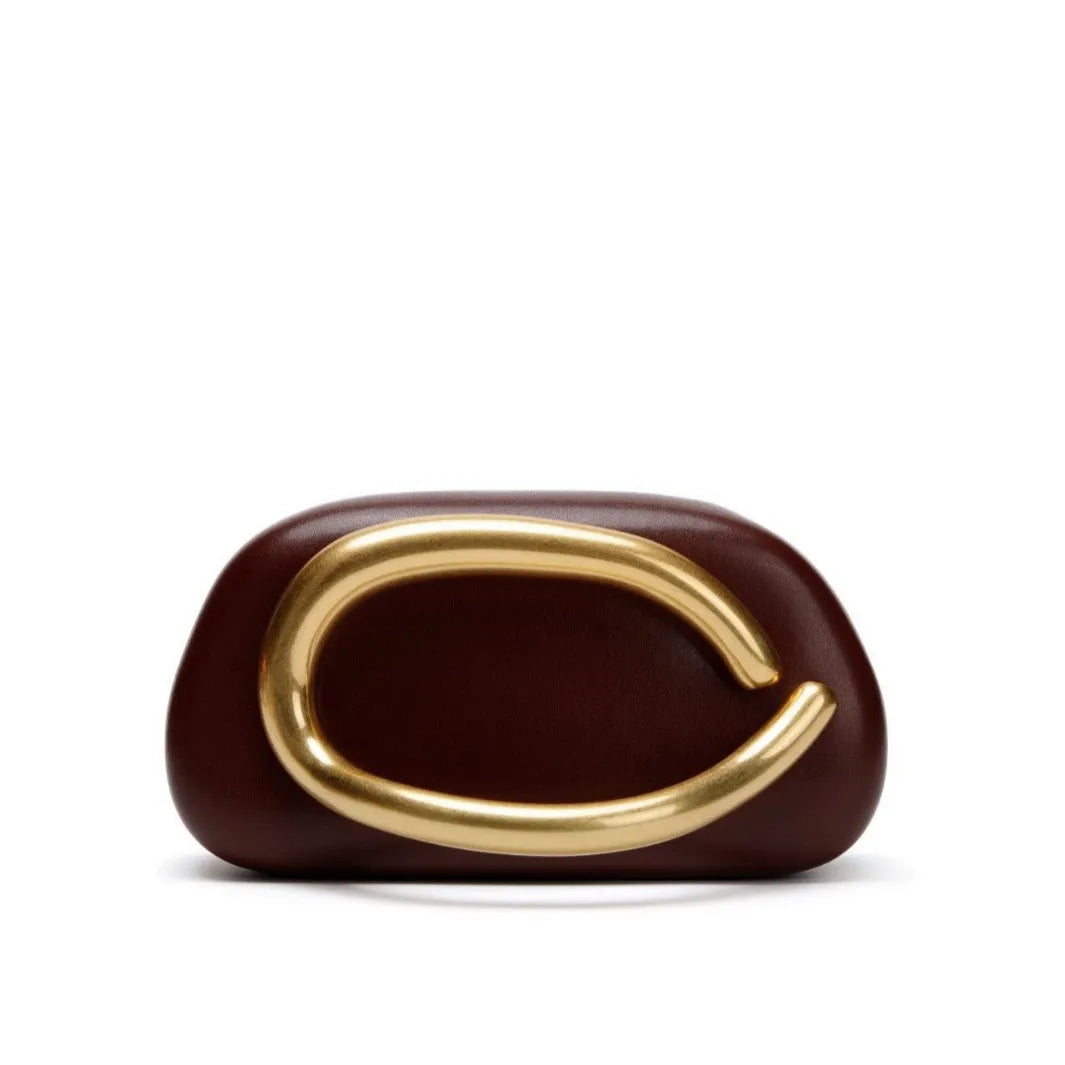 Boîte de fermeture en or pochette