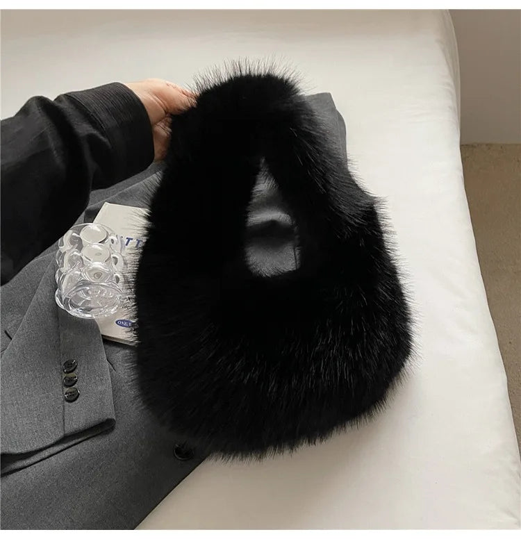 sac à main en peluche douce