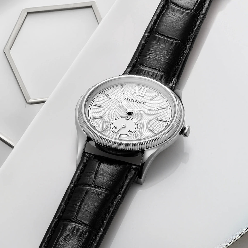 montre à Quartz Ultra-mince boîte en acier inoxydable