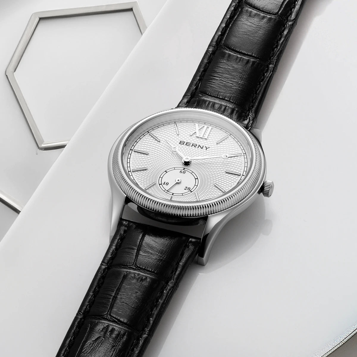 montre à Quartz Ultra-mince boîte en acier inoxydable