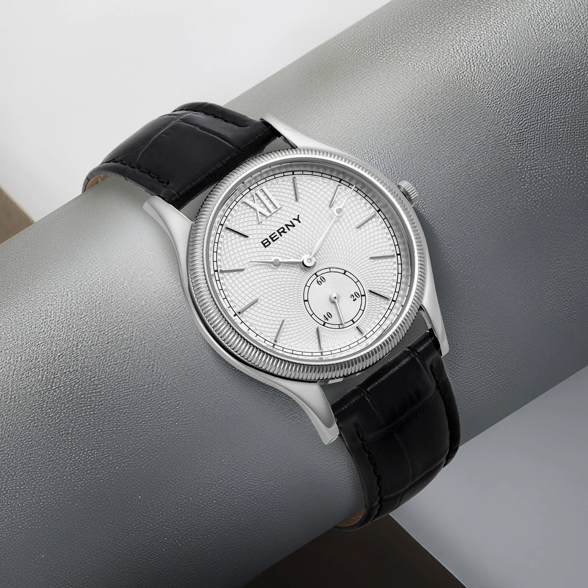 montre à Quartz Ultra-mince boîte en acier inoxydable