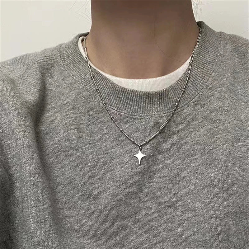 Kpop Goth – collier chaîne avec pendentif