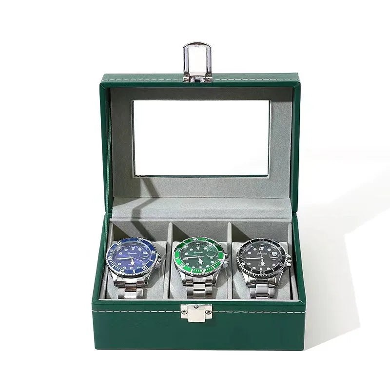 Boîte de rangement en cuir