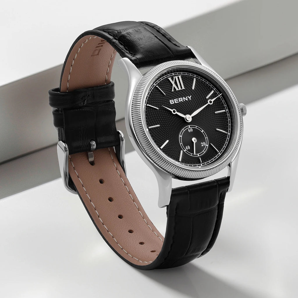 montre à Quartz Ultra-mince boîte en acier inoxydable