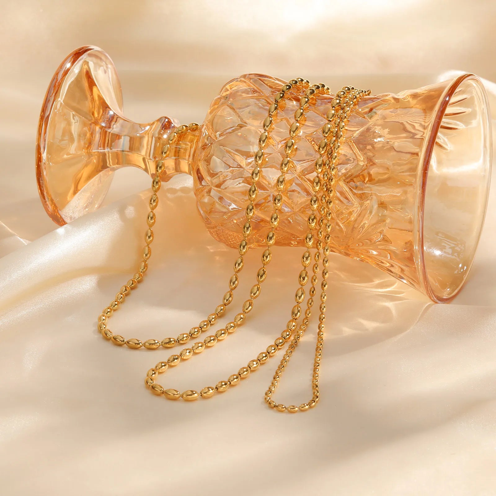 Perles de Rugby  en acier inoxydable