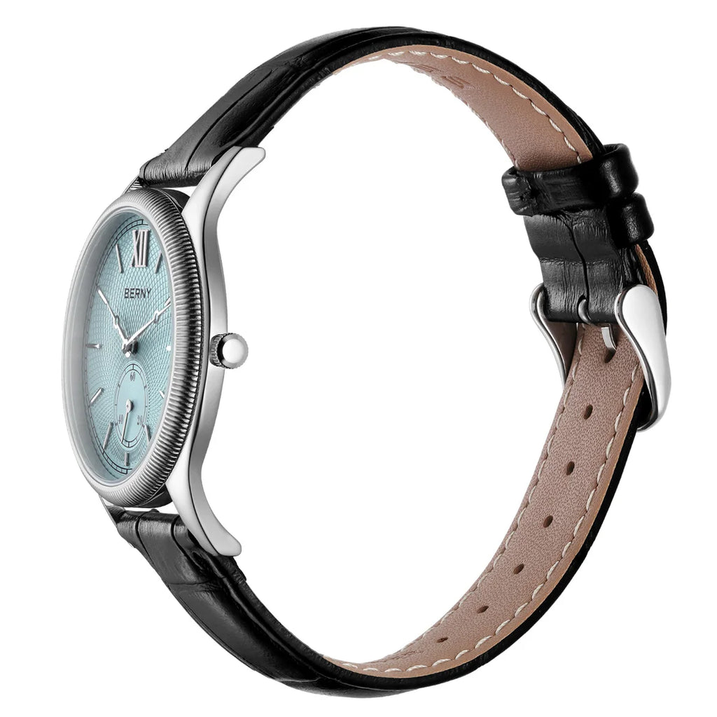 montre à Quartz Ultra-mince boîte en acier inoxydable