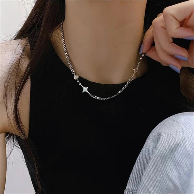 Kpop Goth – collier chaîne avec pendentif