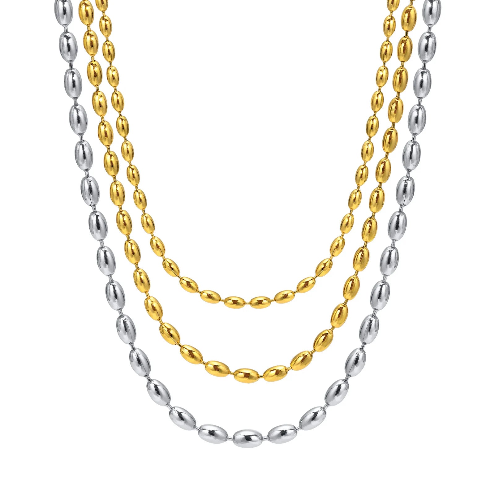 Perles de Rugby  en acier inoxydable