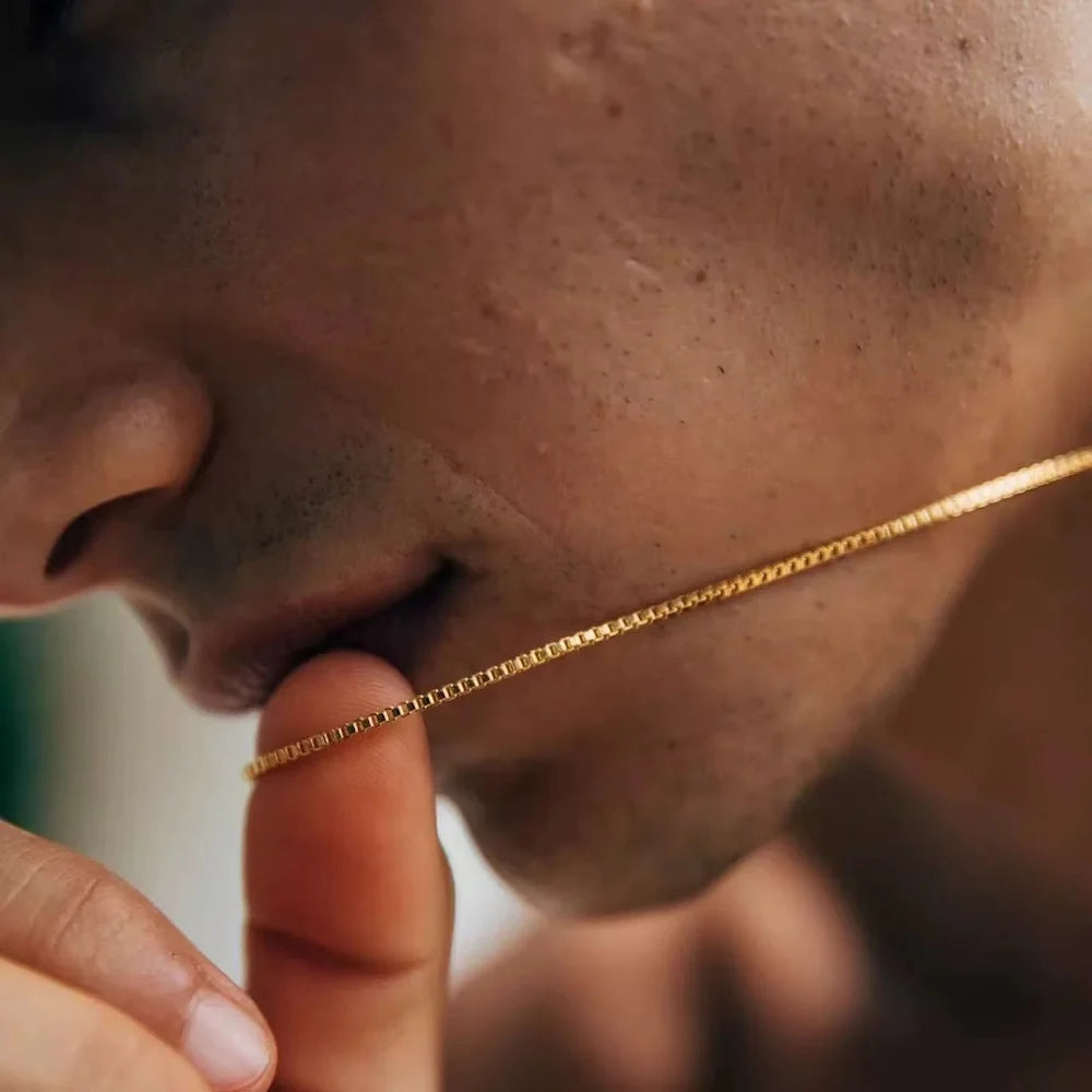 Collier chaîne en acier inoxydable