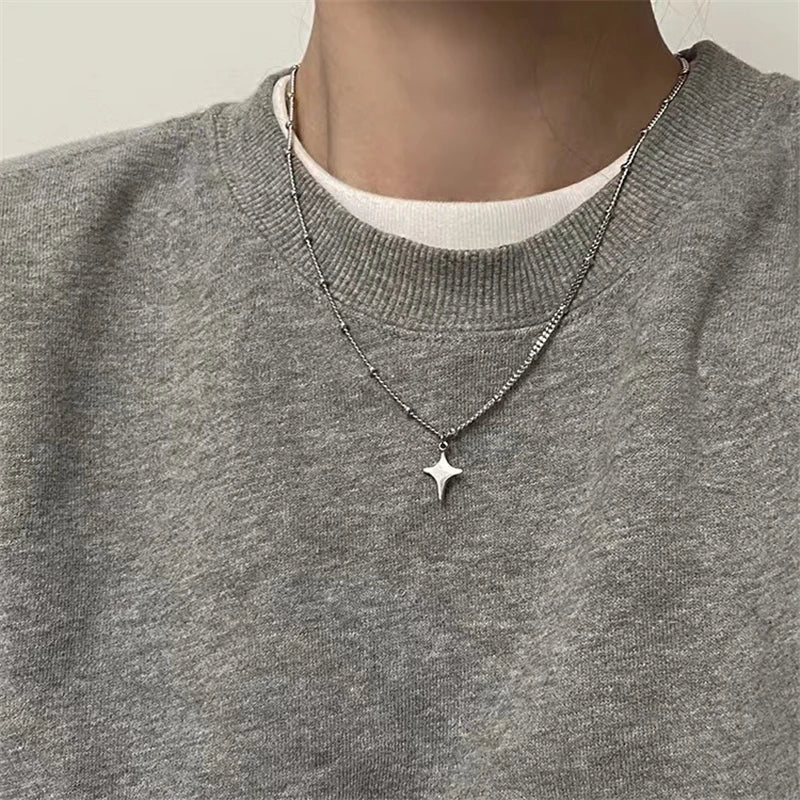 Kpop Goth – collier chaîne avec pendentif