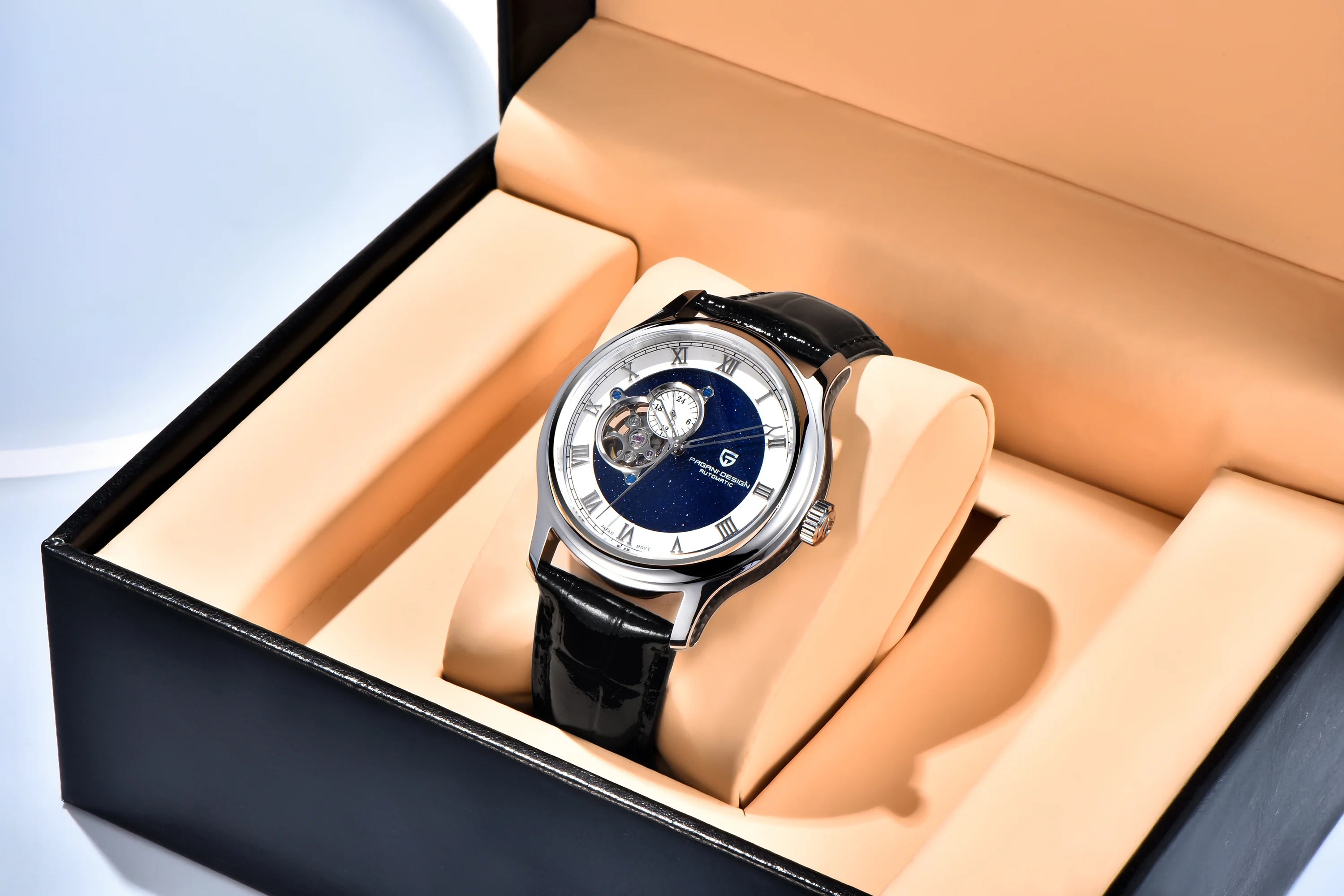 PAGANI UCO-Montre mécanique en acier inoxydable